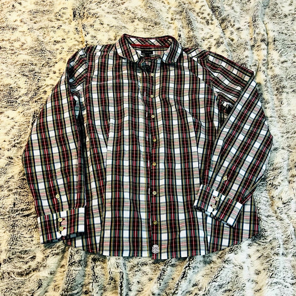 Talbots Button Up Holiday Shirt